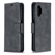 Samsung Galaxy A13 (4G) Hoesje, MobyDefend Wallet Book Case Met Koord, Zwart