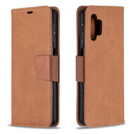 Samsung Galaxy A13 (4G) Hoesje - MobyDefend Wallet Book Case Met Koord - Bruin