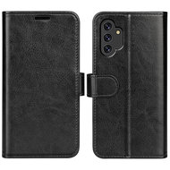 Samsung Galaxy A13 (4G) Hoesje, MobyDefend Wallet Book Case (Sluiting Achterkant), Zwart