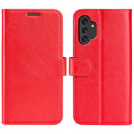 Samsung Galaxy A13 (4G) Hoesje, MobyDefend Wallet Book Case (Sluiting Achterkant), Rood