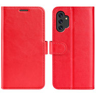 Samsung Galaxy A13 (4G) Hoesje - MobyDefend Wallet Book Case (Sluiting Achterkant) - Rood