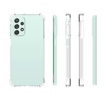 Samsung Galaxy A23 Hoesje - MobyDefend Transparante Shockproof TPU Backcover - Verstevigde Hoeken - Volledig Doorzichtig