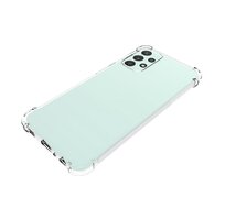 Samsung Galaxy A23 Hoesje - MobyDefend Transparante Shockproof TPU Backcover - Verstevigde Hoeken - Volledig Doorzichtig