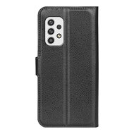 Samsung Galaxy A23 Hoesje - MobyDefend Kunstleren Wallet Book Case (Sluiting Voorkant) - Zwart