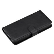 Samsung Galaxy S22 Plus (S22+) Hoesje, MobyDefend Luxe 2-in-1 Wallet Book Case Met Uitneembare Backcover, Zwart