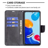 Xiaomi 12 / 12X Hoesje, MobyDefend Wallet Book Case Met Koord, Zwart