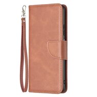 Xiaomi 12 / 12X Hoesje, MobyDefend Wallet Book Case Met Koord, Bruin