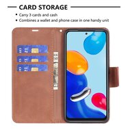 Xiaomi 12 / 12X Hoesje, MobyDefend Wallet Book Case Met Koord, Bruin