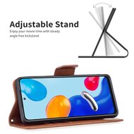 Xiaomi 12 / 12X Hoesje - MobyDefend Wallet Book Case Met Koord - Bruin