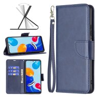 Xiaomi 12 / 12X Hoesje - MobyDefend Wallet Book Case Met Koord - Blauw