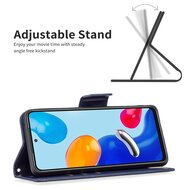 Xiaomi 12 / 12X Hoesje - MobyDefend Wallet Book Case Met Koord - Blauw