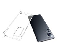 Xiaomi 12 / 12X Hoesje, MobyDefend Transparante Shockproof TPU Gelcase, Verstevigde Hoeken, Volledig Doorzichtig