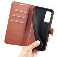Xiaomi Redmi Note 11 / Note 11S Hoesje, MobyDefend Kunstleren Wallet Book Case, Bruin