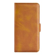 Xiaomi Redmi Note 11 / Note 11S Hoesje, MobyDefend Luxe Wallet Book Case (Sluiting Zijkant), Lichtbruin