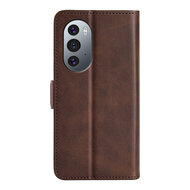Motorola Edge 30 Pro Hoesje - MobyDefend Luxe Wallet Book Case (Sluiting Zijkant) - Bruin