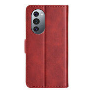 Motorola Edge 30 Pro Hoesje - MobyDefend Luxe Wallet Book Case (Sluiting Zijkant) - Rood