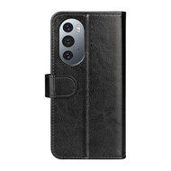 Motorola Edge 30 Pro Hoesje - MobyDefend Wallet Book Case (Sluiting Achterkant) - Zwart