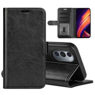Motorola Edge 30 Pro Hoesje - MobyDefend Wallet Book Case (Sluiting Achterkant) - Zwart