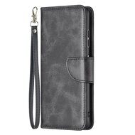 Nokia G11 / Nokia G21 Hoesje, MobyDefend Wallet Book Case Met Koord, Zwart