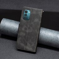 Nokia G11 / Nokia G21 Hoesje - MobyDefend Wallet Book Case Met Koord - Zwart