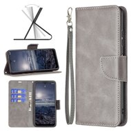 Nokia G11 / Nokia G21 Hoesje - MobyDefend Wallet Book Case Met Koord - Grijs