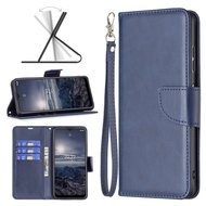 Nokia G11 / Nokia G21 Hoesje, MobyDefend Wallet Book Case Met Koord, Blauw