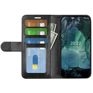 Nokia G11 / Nokia G21 Hoesje - MobyDefend Wallet Book Case (Sluiting Achterkant) - Zwart