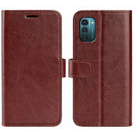 Nokia G11 / Nokia G21 Hoesje, MobyDefend Wallet Book Case (Sluiting Achterkant), Bruin