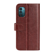 Nokia G11 / Nokia G21 Hoesje, MobyDefend Wallet Book Case (Sluiting Achterkant), Bruin