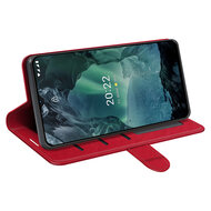 Nokia G11 / Nokia G21 Hoesje - MobyDefend Wallet Book Case (Sluiting Achterkant) - Rood