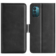 Nokia G11 / Nokia G21 Hoesje, MobyDefend Luxe Wallet Book Case (Sluiting Zijkant), Zwart