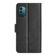 Nokia G11 / Nokia G21 Hoesje, MobyDefend Luxe Wallet Book Case (Sluiting Zijkant), Zwart