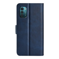 Nokia G11 / Nokia G21 Hoesje, MobyDefend Luxe Wallet Book Case (Sluiting Zijkant), Blauw