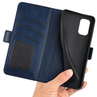 Nokia G11 / Nokia G21 Hoesje - MobyDefend Luxe Wallet Book Case (Sluiting Zijkant) - Blauw