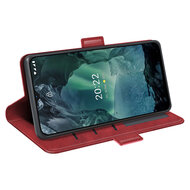 Nokia G11 / Nokia G21 Hoesje - MobyDefend Luxe Wallet Book Case (Sluiting Zijkant) - Rood