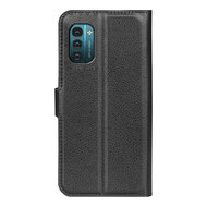 Nokia G11 / Nokia G21 Hoesje, MobyDefend Kunstleren Wallet Book Case (Sluiting Voorkant), Zwart