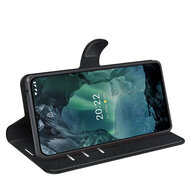 Nokia G11 / Nokia G21 Hoesje - MobyDefend Kunstleren Wallet Book Case (Sluiting Voorkant) - Zwart