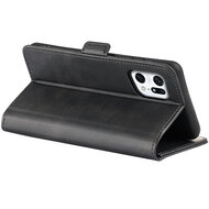 Oppo Find X5 Hoesje - MobyDefend Luxe Wallet Book Case (Sluiting Zijkant) - Zwart