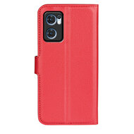 Oppo Find X5 Lite Hoesje - MobyDefend Kunstleren Wallet Book Case (Sluiting Voorkant) - Rood
