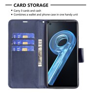 Oppo Find X5 Pro Hoesje - MobyDefend Wallet Book Case Met Koord - Blauw