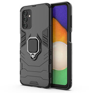 Samsung Galaxy A13 (4G) Hoesje - MobyDefend Dubbelgelaagde Pantsercase Met Standaard - Zwart