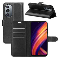 Motorola Edge 30 Pro Hoesje - MobyDefend Kunstleren Wallet Book Case (Sluiting Voorkant) - Zwart
