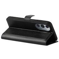 Motorola Edge 30 Pro Hoesje - MobyDefend Kunstleren Wallet Book Case (Sluiting Voorkant) - Zwart