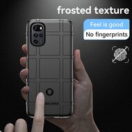 Motorola Moto G22 Hoesje - Mobydefend Rugged Shield TPU Backcover - Zwart