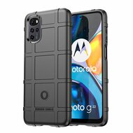 Motorola Moto G22 Hoesje - Mobydefend Rugged Shield TPU Backcover - Zwart