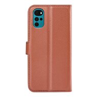 Motorola Moto G22 Hoesje, MobyDefend Kunstleren Wallet Book Case (Sluiting Voorkant), Bruin