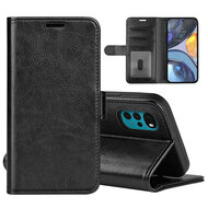 Motorola Moto G22 Hoesje - MobyDefend Wallet Book Case (Sluiting Achterkant) - Zwart