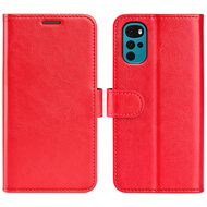 Motorola Moto G22 Hoesje - MobyDefend Wallet Book Case (Sluiting Achterkant) - Rood