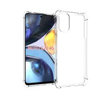 Motorola Moto G22 Hoesje - MobyDefend Transparante Shockproof TPU Backcover - Verstevigde Hoeken - Volledig Doorzichtig