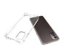 Nokia G11 / Nokia G21 Hoesje, MobyDefend Transparante Shockproof TPU Gelcase, Verstevigde Hoeken, Volledig Doorzichtig